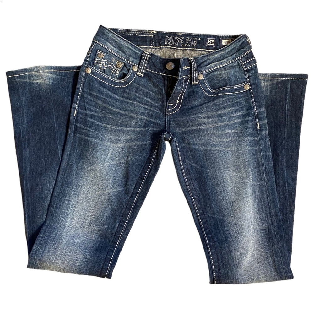 Miss me boot cut jeans. Size 26. Smoke free home. No holes or tears.